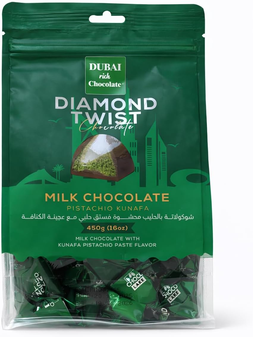 DUBAI rich Chocolate DIAMOND TWIST 450g ミルクチョコ クナーファ入り